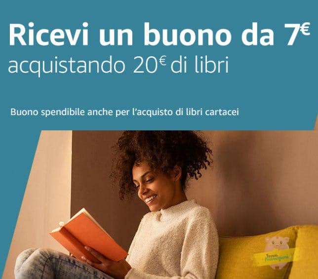 Buono sconto Amazon di 7 Euro acquistando 20 Euro di libri selezionati entro il 28 novembre 2019!