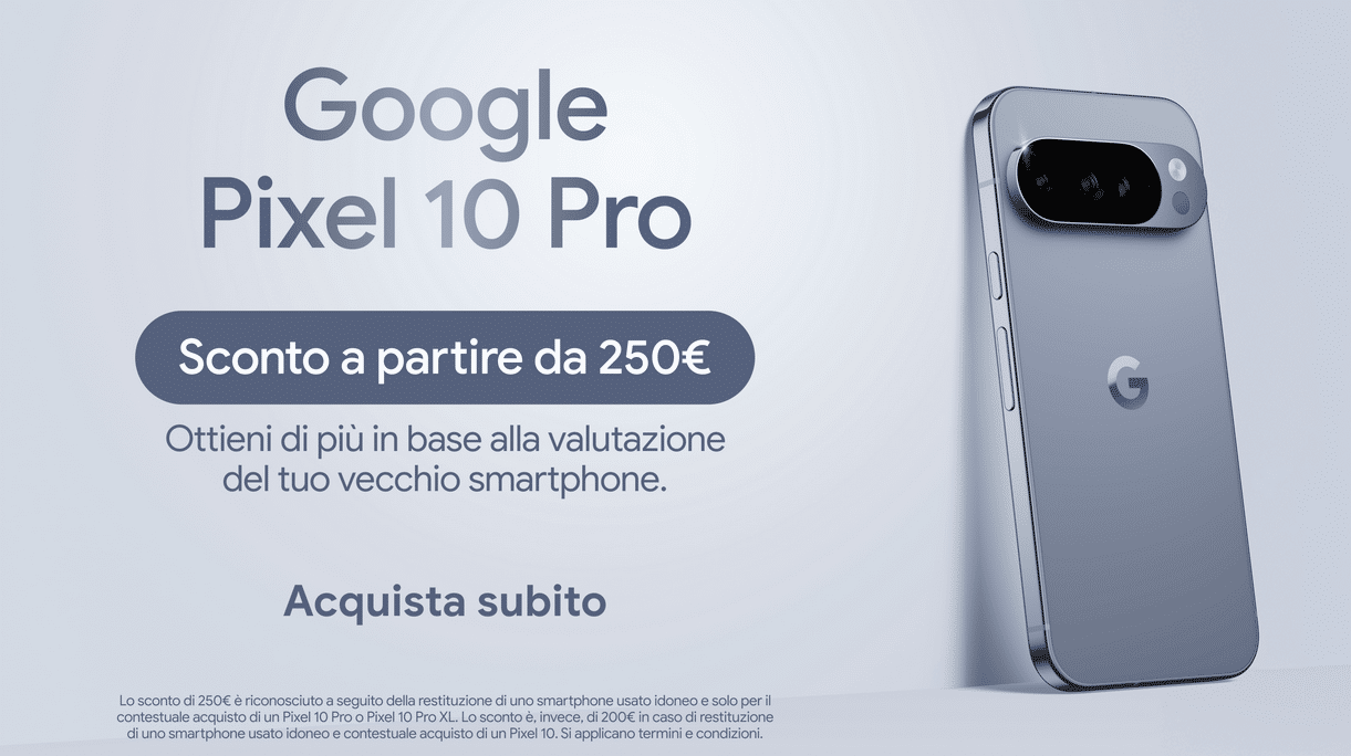 Pixel 10 Series anche su Amazon: 100€ di sconto, cover gratis e 250€ di extravalutazione