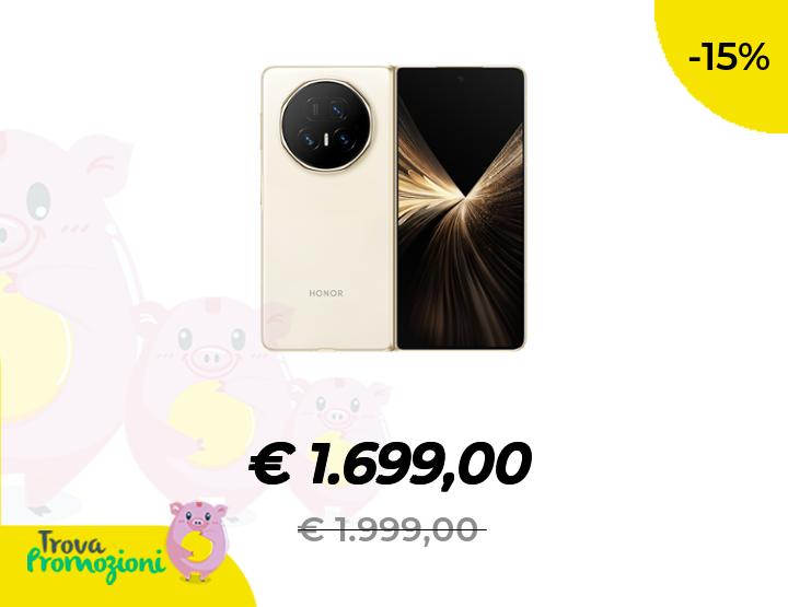HONOR Magic V5 in offerta lancio a 1699€ con MagicPad2 in regalo: il pieghevole che fa tremare Samsung