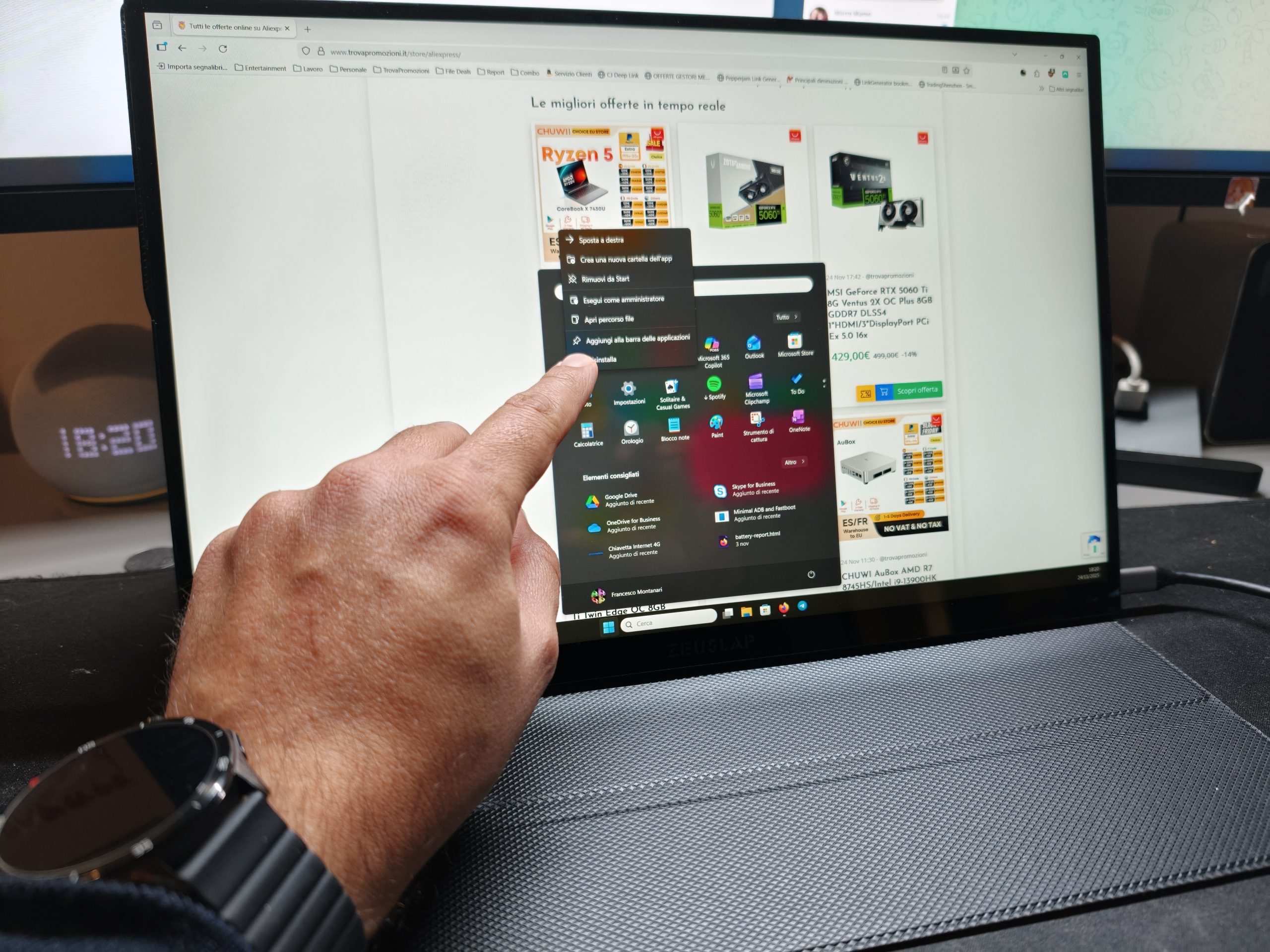 Recensione ZEUSLAP 16″ 2.5K 144Hz Touch: il monitor portatile perfetto per lavoro e studio?