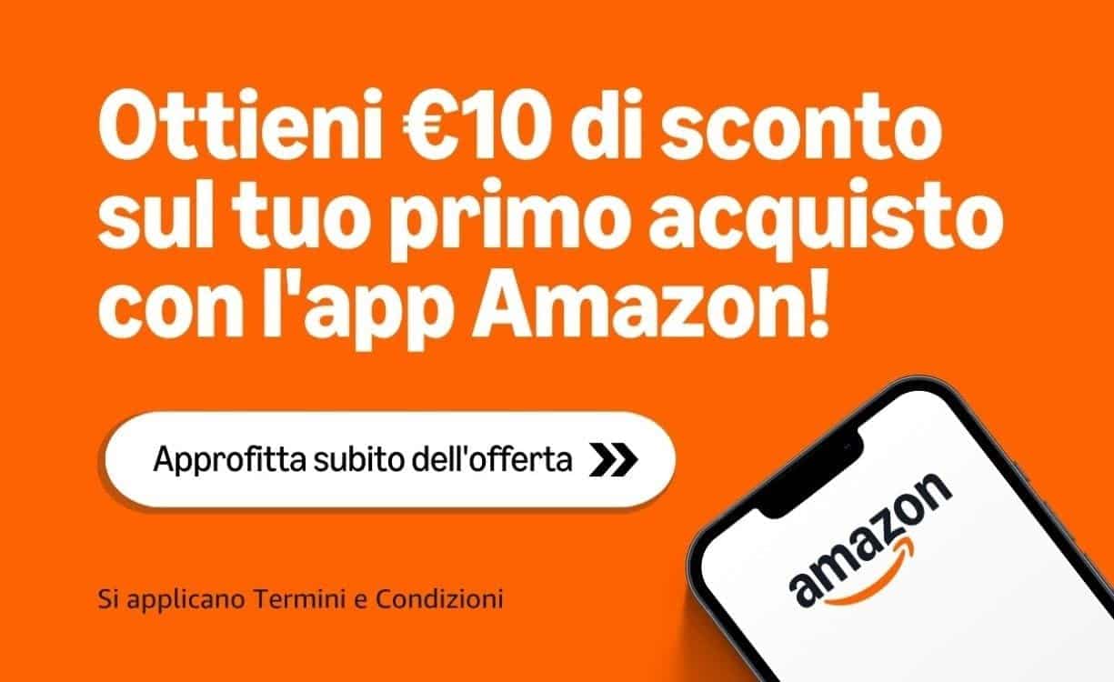10€ di sconto sul primo acquisto con l’app Amazon: come funziona e se sei tra i fortunati