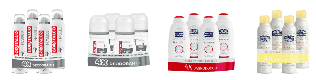 Sconto del 50% sulla gamma di prodotti Borotalco con una spesa di almeno 20€ su Amazon
